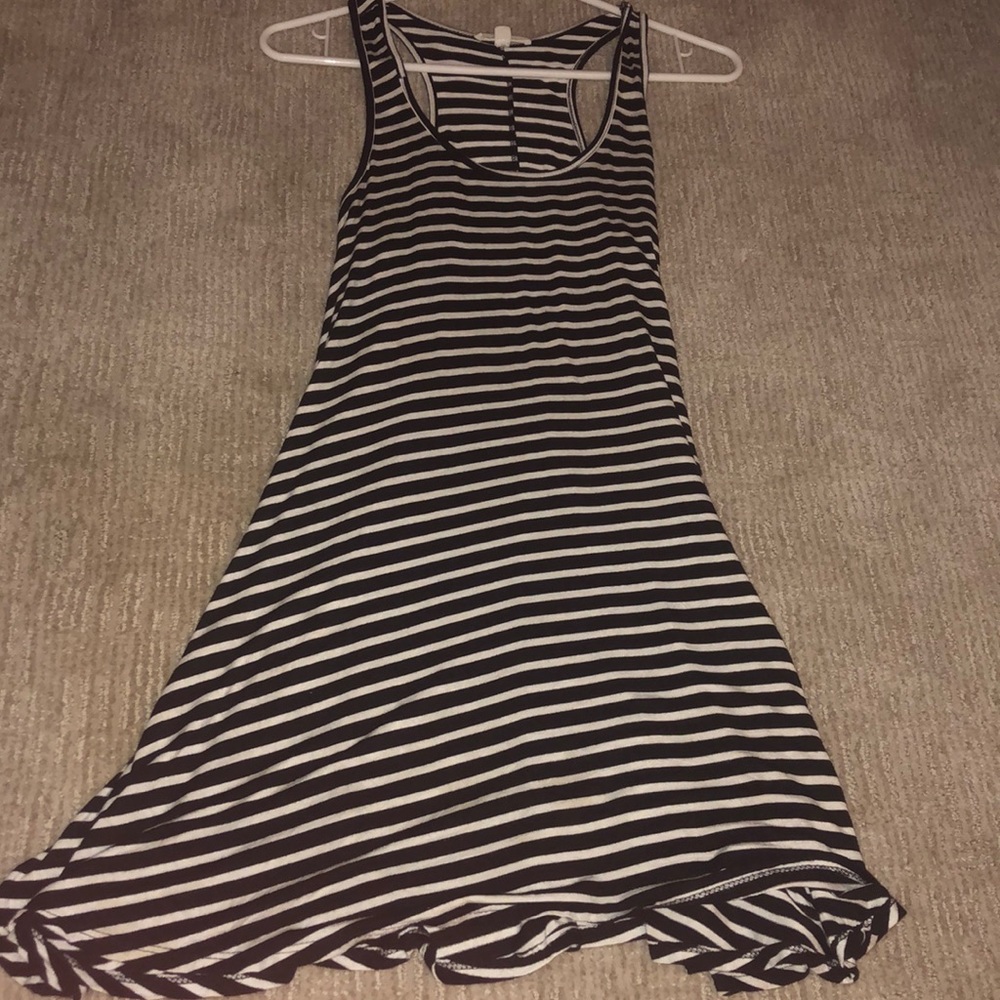 Black and white tank top dress